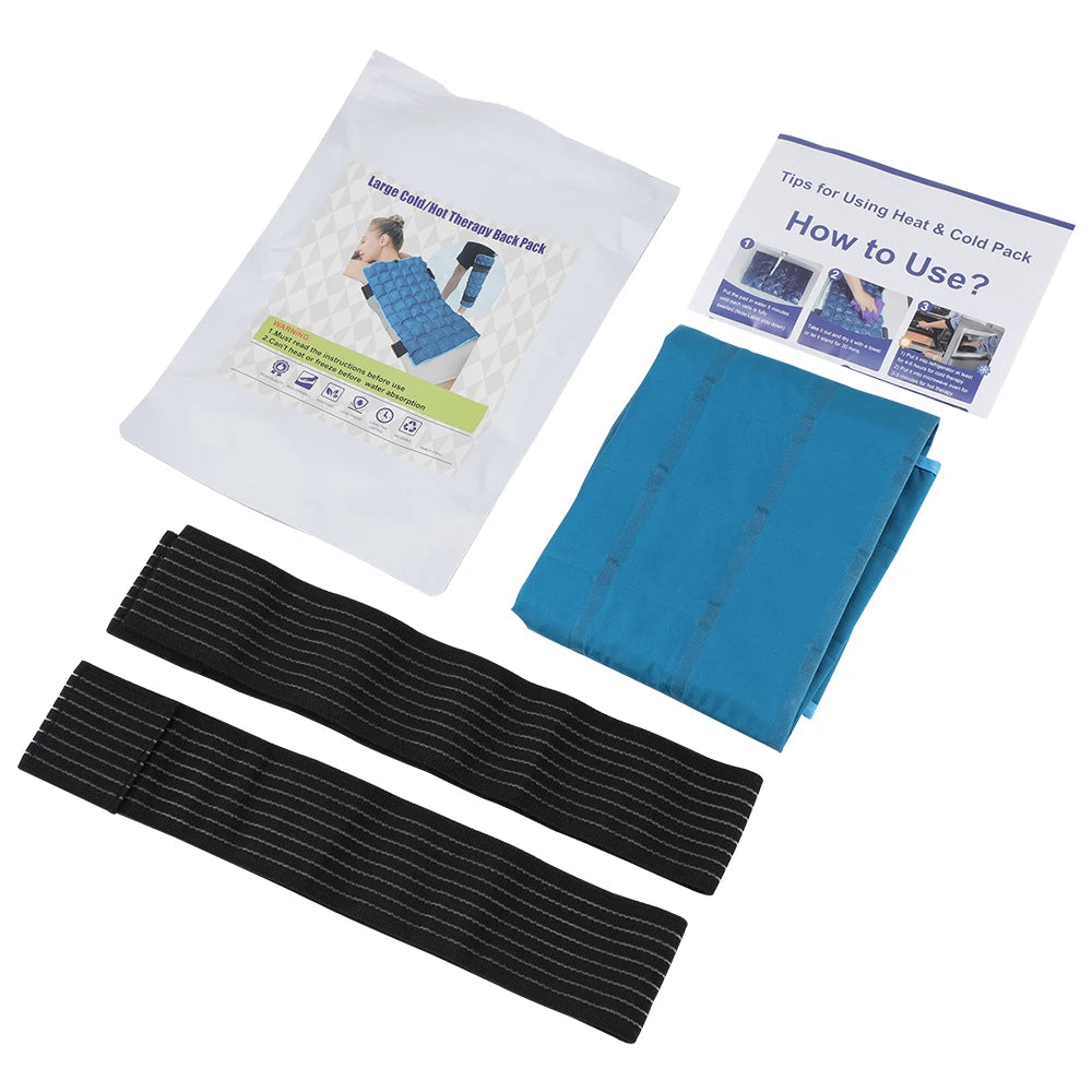 Large 13x22 Inch Reusable Ice Pack for Back Relief Cold Therapy Wrap