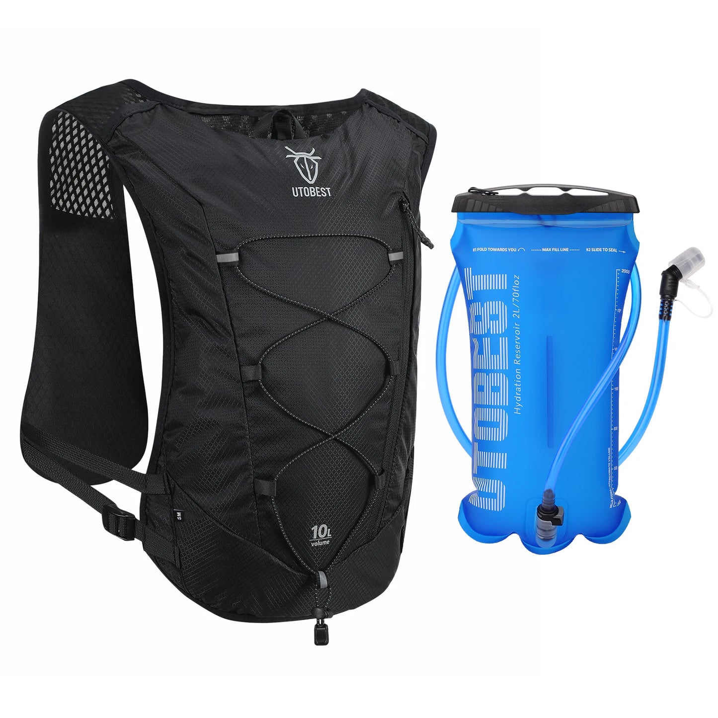 Utobest 10L Hydration Backpack for Running Hiking Cycling