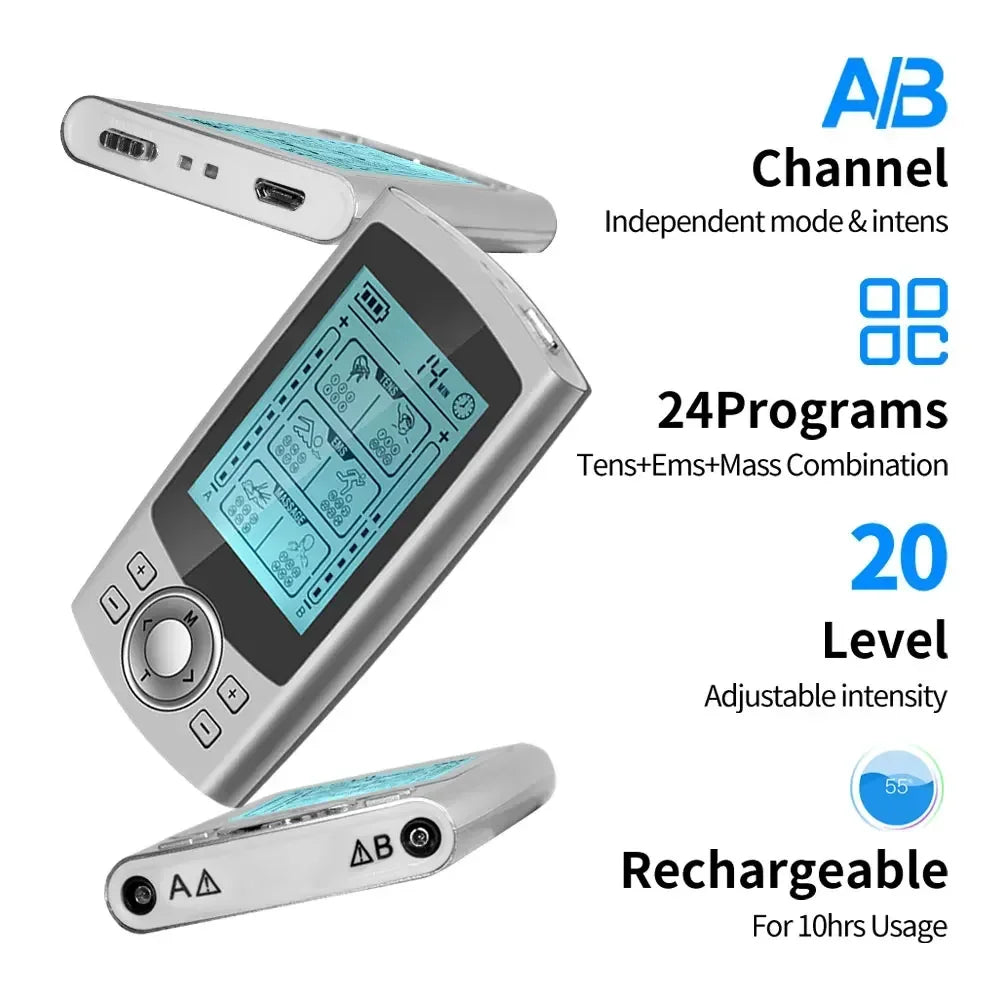 36 Modes EMS TENS Unit Muscle Stimulator Electric Acupuncture Body Massage Electro Stimulator Slimming Machine