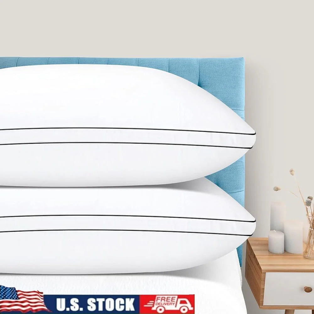King Size Pillow Set of 2 Down Alternative Hotel Pillows
