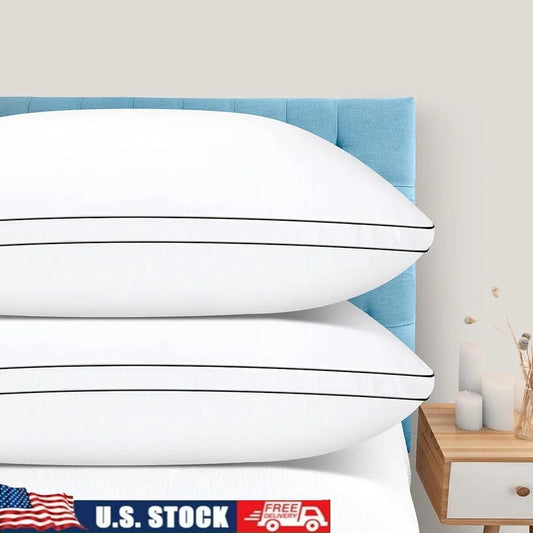 King Size Pillow Set of 2 Down Alternative Hotel Pillows