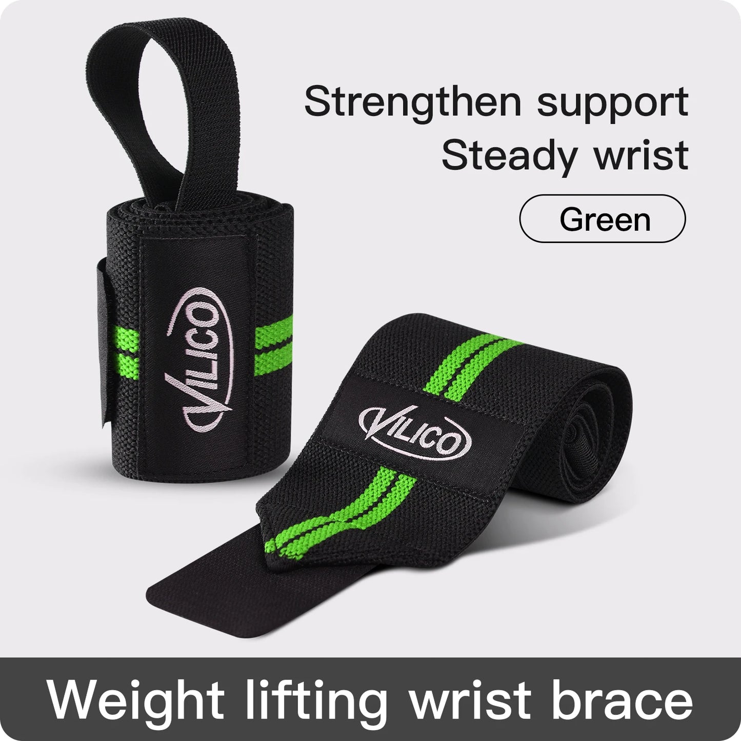 Wrist Support Brace Straps Extra Strength Weight Lifting Wraps For Gym