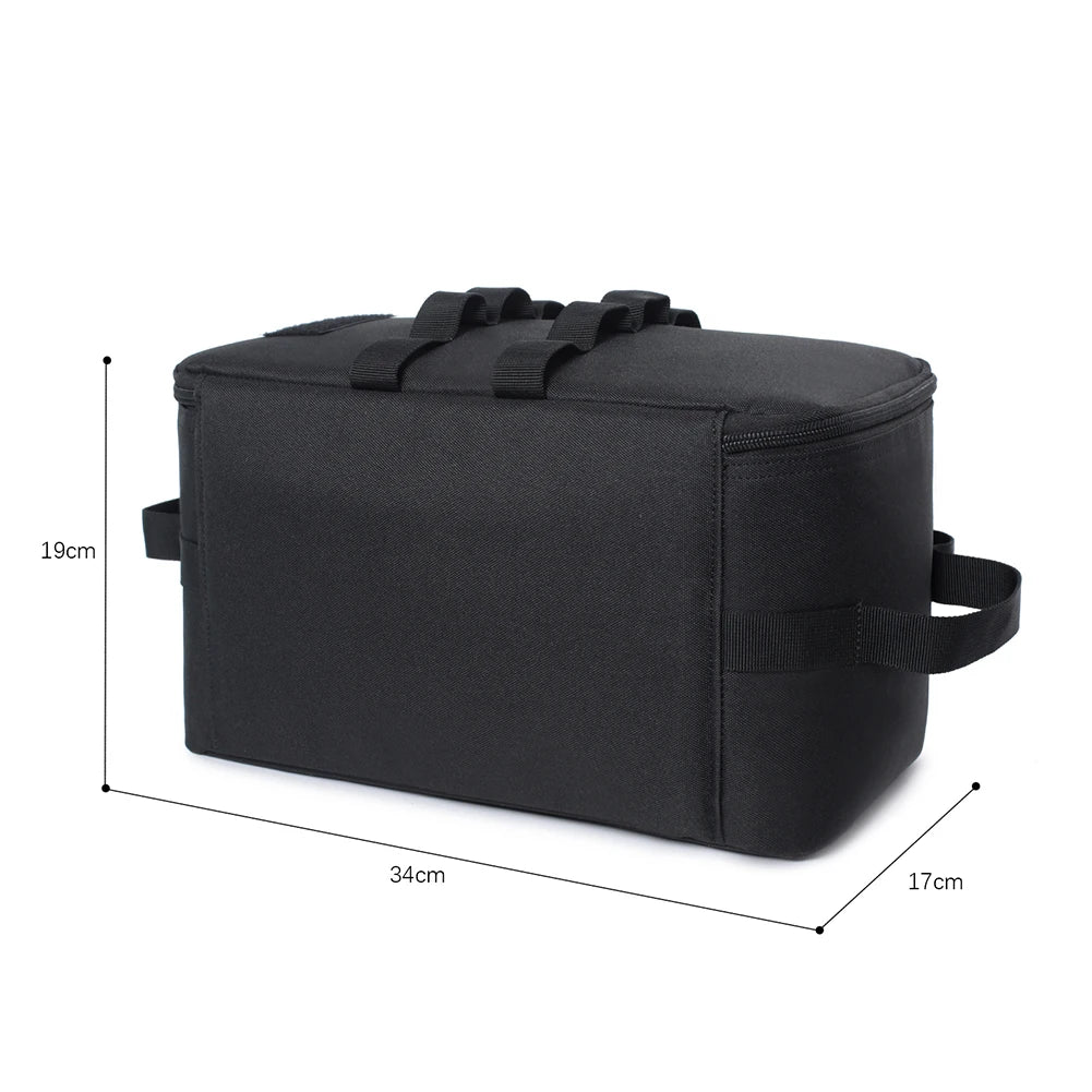 30L Camping Utensil Organizer Collapsible Storage Bag Car Trunk Large Capacity Detachable Multifunctional Stove Case