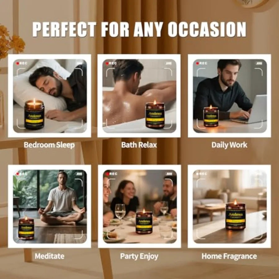 Cashmere Lavender Soy Candle 7oz for Home Fragrance 50 Hour Burn Time Bedroom