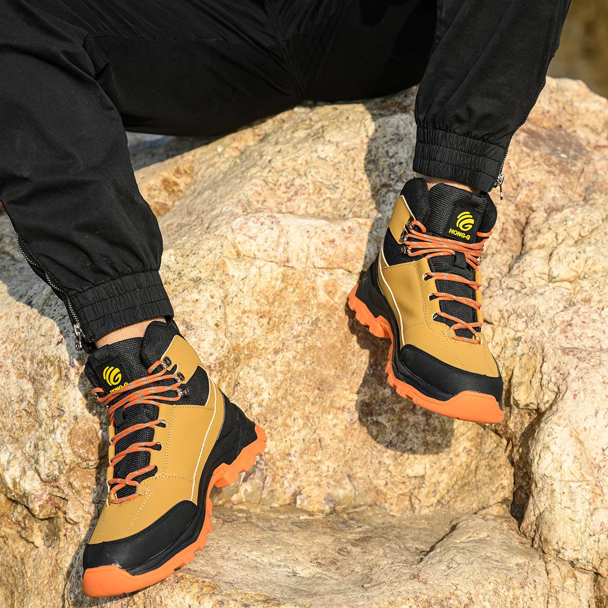 VEIGAR Mens Breathable Protective Work Safety Shoes Anti Puncture Steel Toe Cap