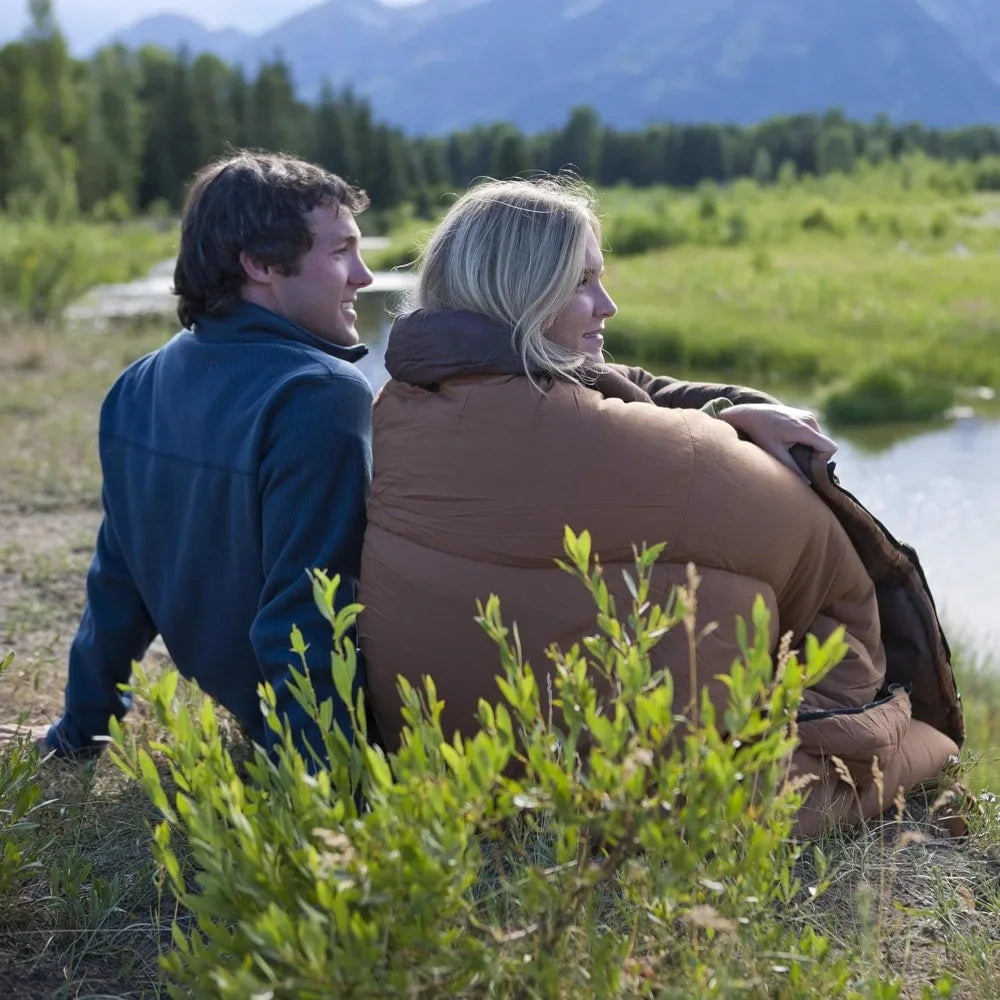 Coleman Dunnock 20F Big And Tall Sleeping Bag For Adults Up To 6ft 4in Cold Weather Flannel Lining Machine Washable