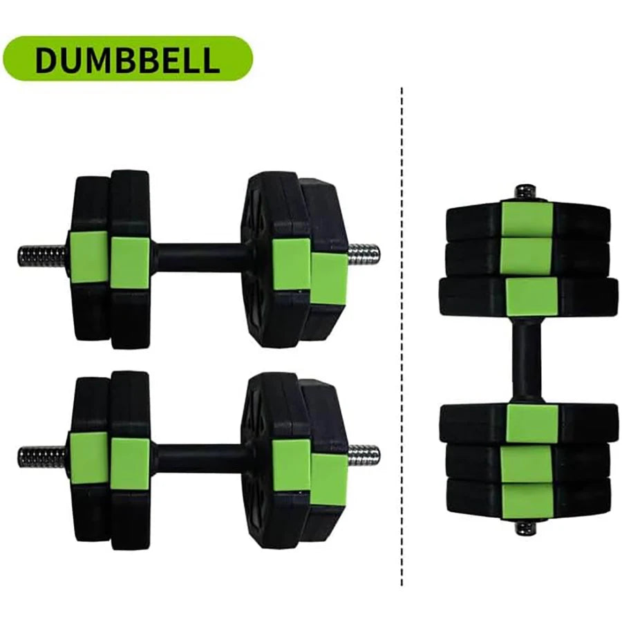 Adjustable Dumbbell Set Two In One With Iron Handle