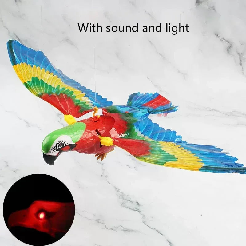 Interactive Electric Bird Cat Toys Hanging Flying Bird Teaser Scratch Rope Toy