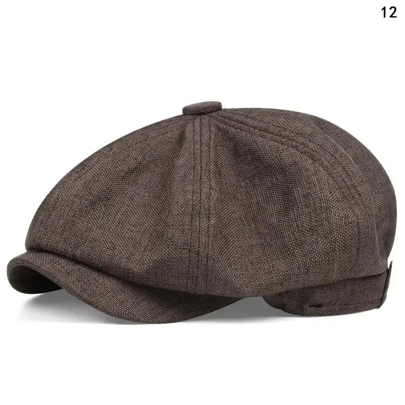 Mens Casual Peaky Blinders Beret Hat Cotton Unisex Newsboy Style
