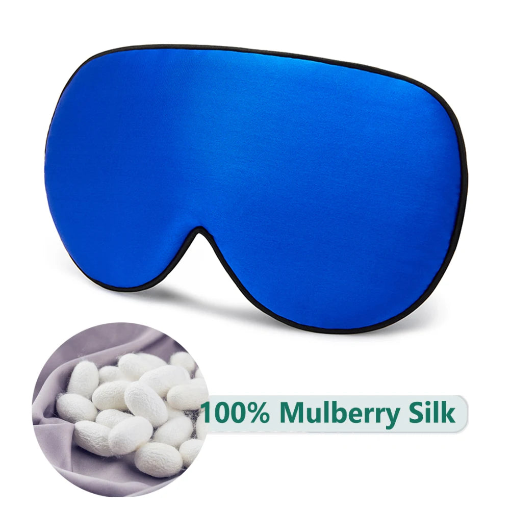 Mulberry Silk Sleep Mask For Sleeping Light Blocking Soft Comfort Eye Cover