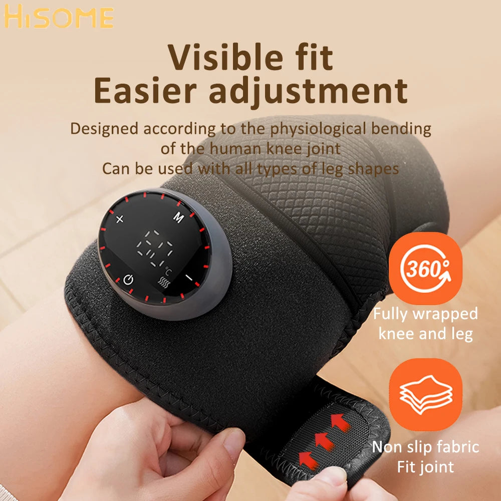 USB Heating Knee Massager Far Infrared 5 Levels Pad