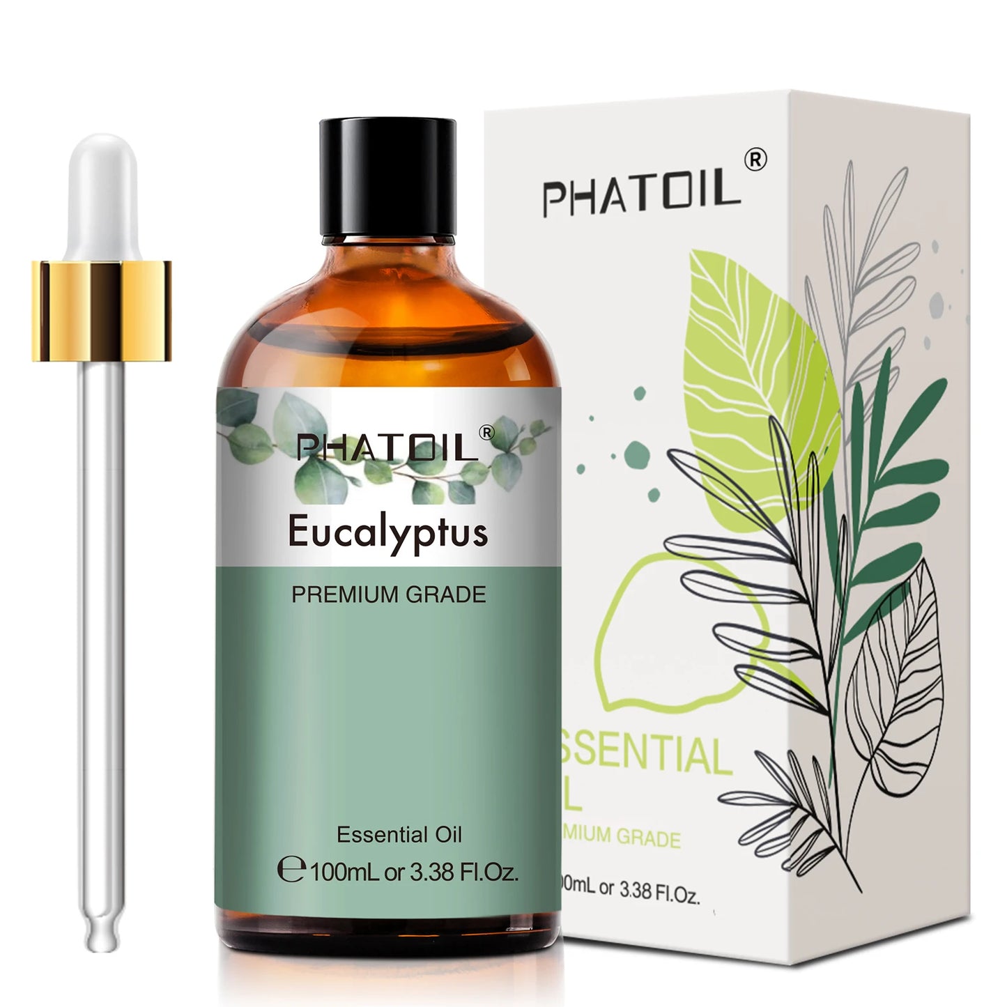 Phatoil 100ml Essential Oil For Diffuser Lavender Jasmine Vanilla Eucalyptus