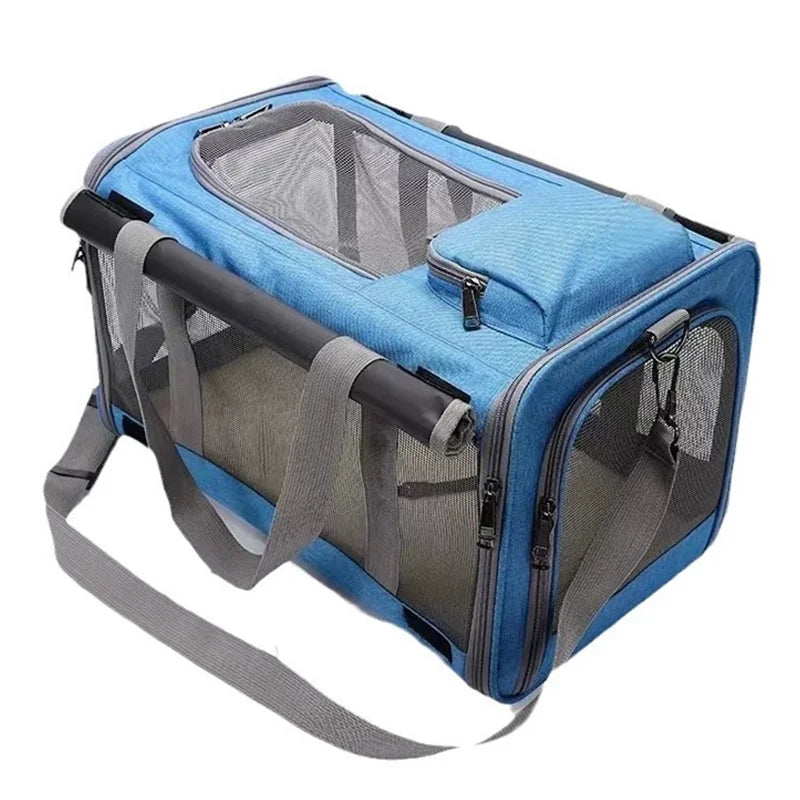 Breathable All Round Pet Carrier Bag For Cats And Dogs Portable Airline Approved