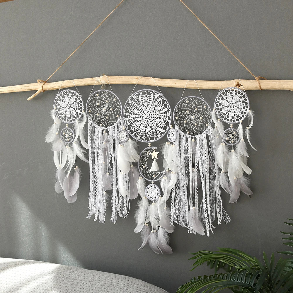 Bohemian Dreamcatcher Set Five Pcs Large Wall Hangings