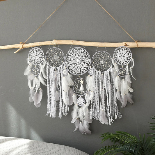 Bohemian Dreamcatcher Set Five Pcs Large Wall Hangings