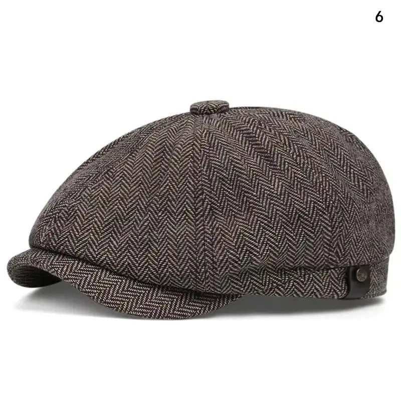 Mens Casual Peaky Blinders Beret Hat Cotton Unisex Newsboy Style
