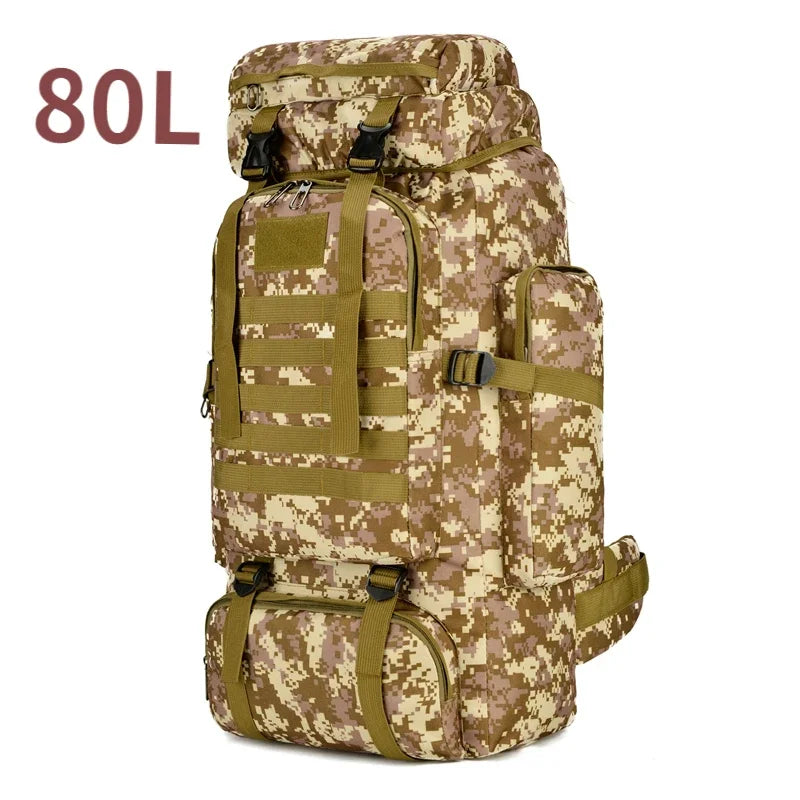 80L 100L Mountaineering Backpack Tactical Hiking Bag
