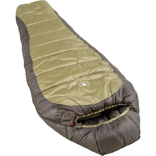 Coleman North Rim Zero Degree Sleeping Bag Big And Tall Cold Weather Mummy Hood