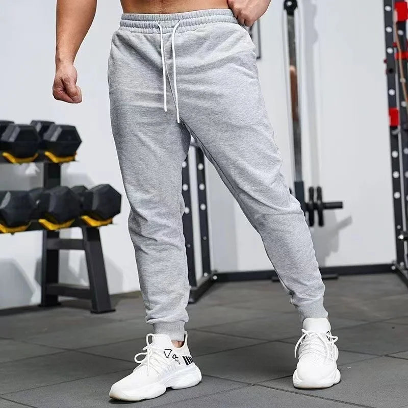Unisex Fleece Sweatpants Casual Joggers Elastic Waist Running Winter Pants