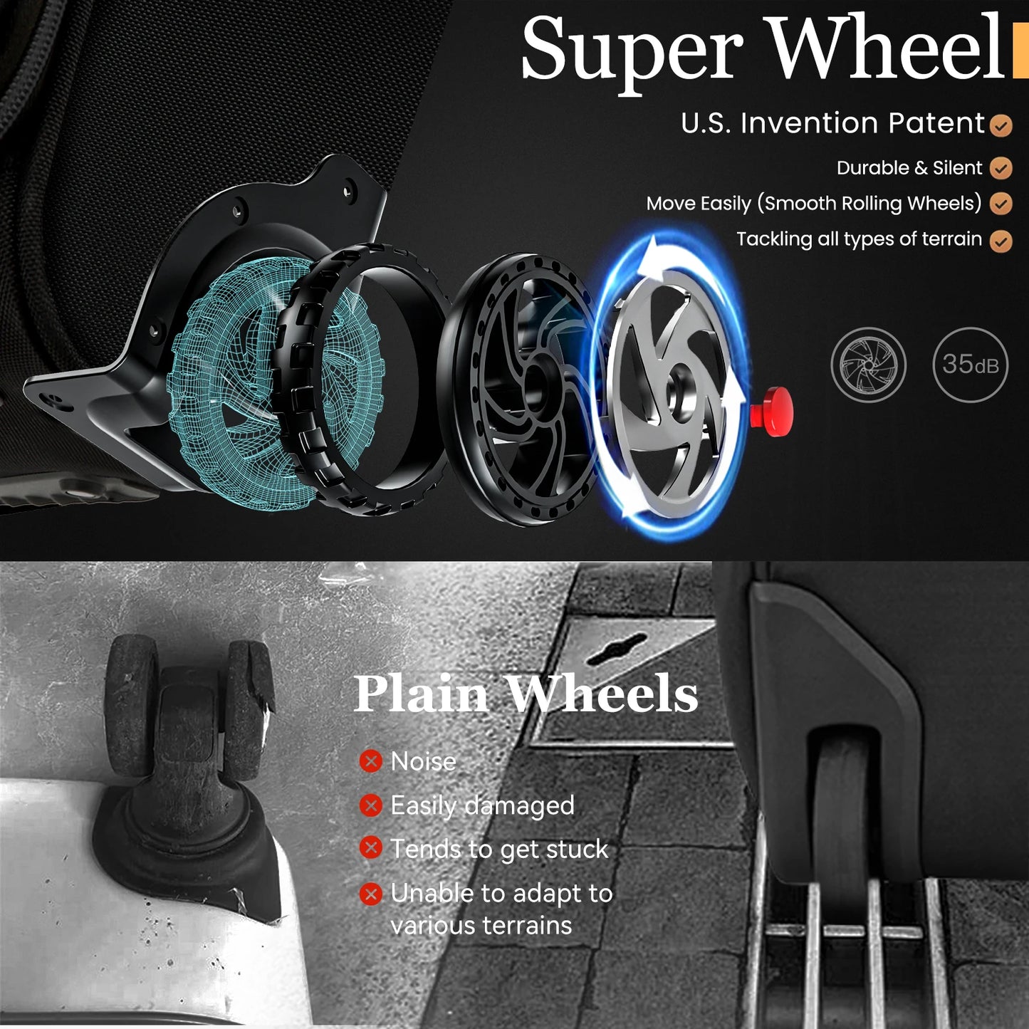 Laptop Bag Trolley Carry On Underseat Luggage With Wheels