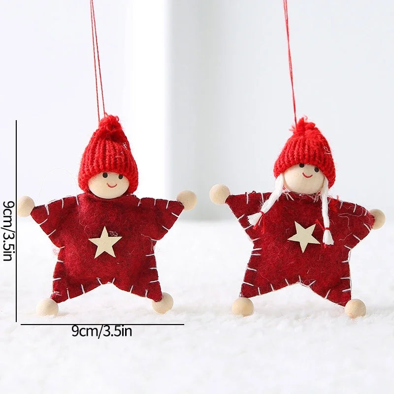Santa Claus Christmas Tree Ornament Hanging Pendant Doll 2025 Festive Home Decor