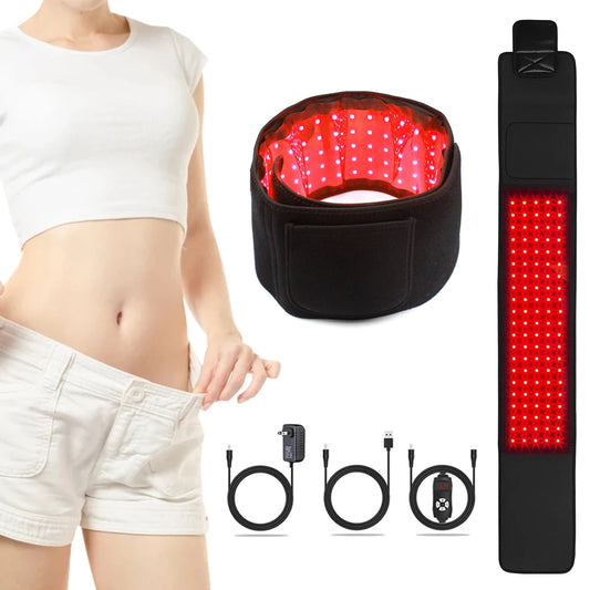 Red Light Therapy Belt 660nm 850nm Near Infrared For Body Relaxation Muscle Inflammation Pain Relief Improve Circulation