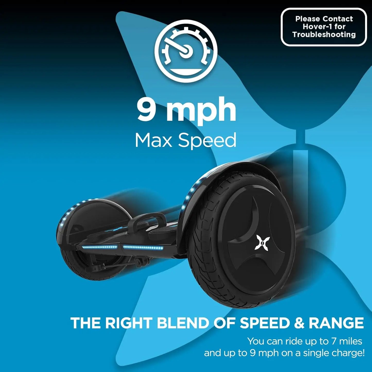 Hover-1 Rogue Black Hoverboard UL Certified 36V Lithium Battery