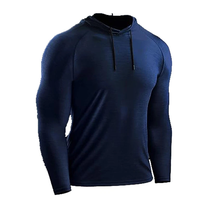 Sport Hoodies Jacket Men Gym Fitness Muscle Sweatshirt Sportswear Workout Athletic Pullovers Training Running Tracksuirts Men
