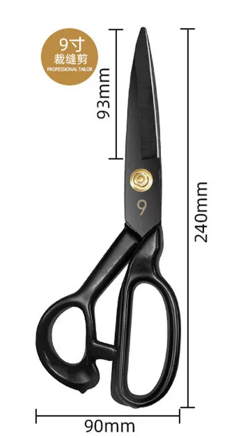 High Carbon Steel Tailor Scissors For Fabric And Leather Cutting 8 To 12 Inch