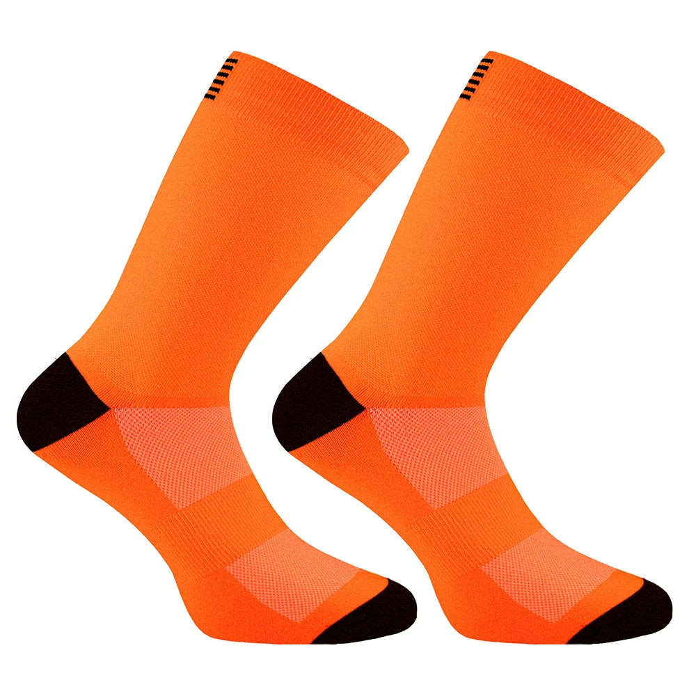Unisex Cycling Socks Quick Dry Knee High US 7 11 EU 37 44