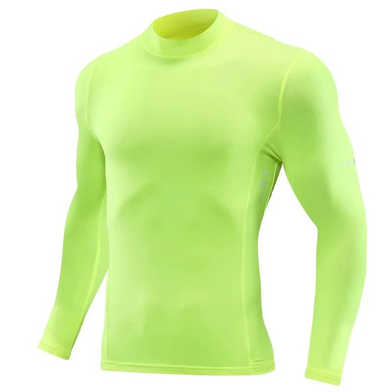 Unisex Long Sleeve Running Top Compression T Shirt For Gym Outdoor Fitness