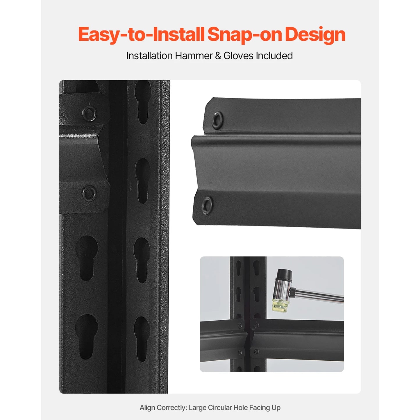 VEVOR Five Tier Garage Storage Shelves 2000 Pounds Adjustable Metal Rack