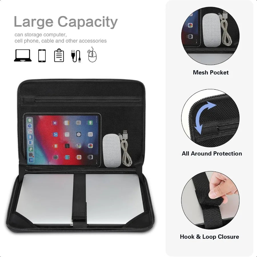 15.6 Inch Laptop Hard Case Waterproof Shockproof EVA Bag For HP Dell