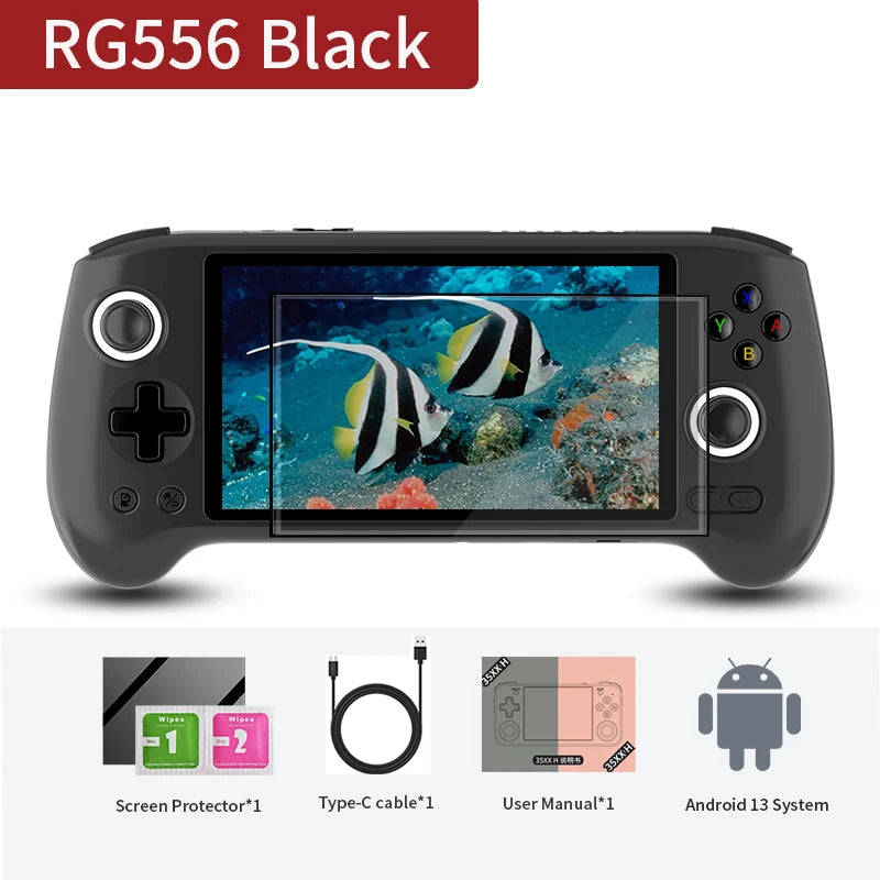 Anbernic RG556 Retro Handheld Console 5.48 Inch AMOLED Screen WiFi Android