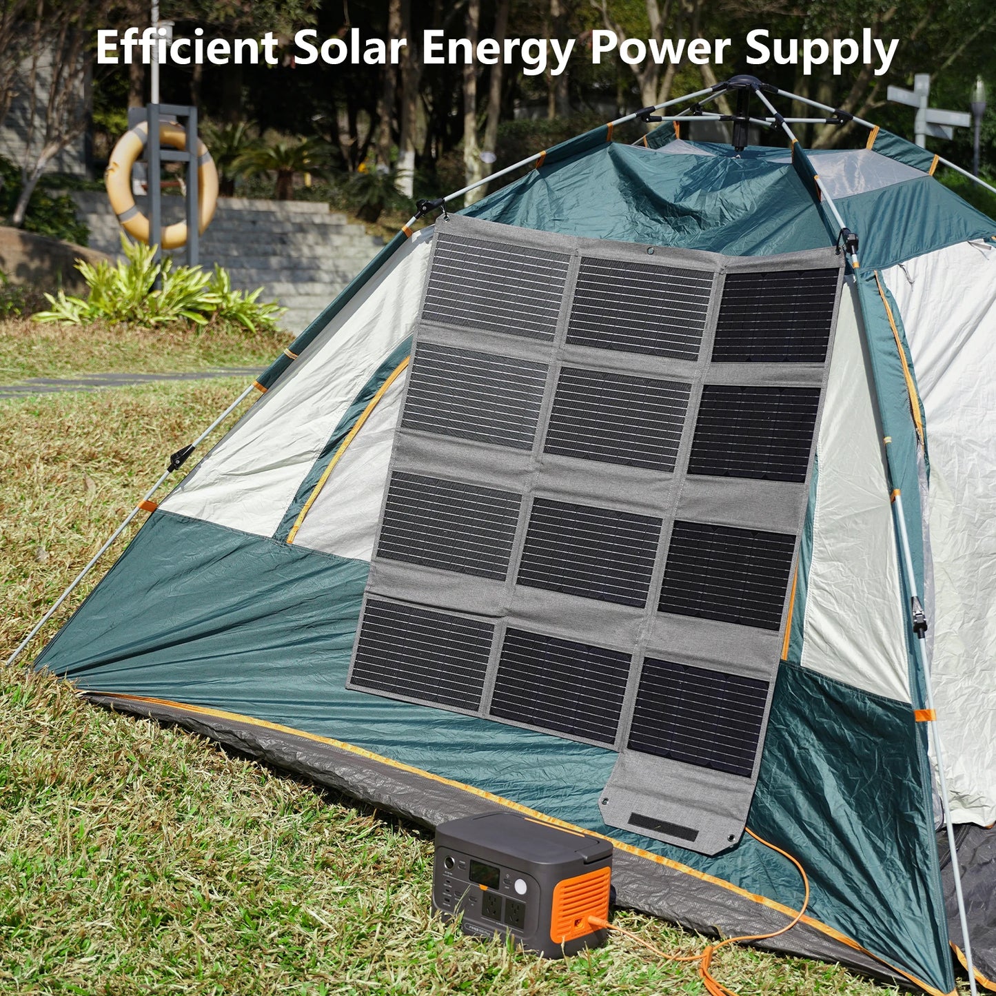 MHPOWOS Foldable Solar Panel 120W 80W 40W High Efficiency Charger RV Camping