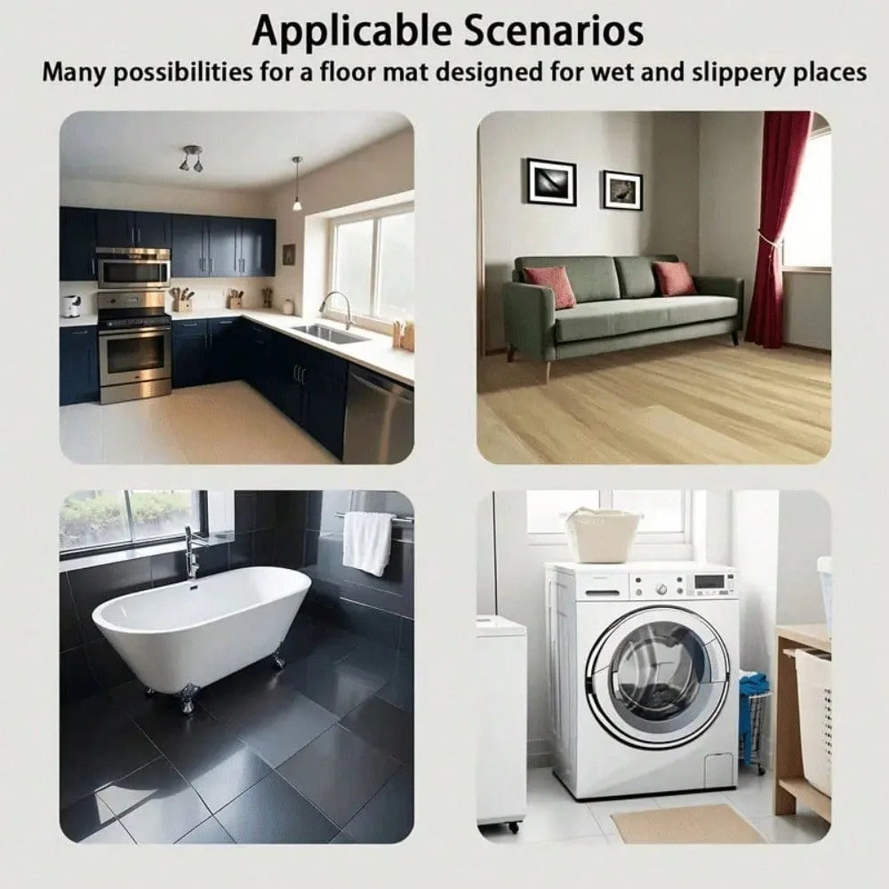 Heavy Duty Outdoor Doormat Non Slip Waterproof Dirt Trapper For Front Door