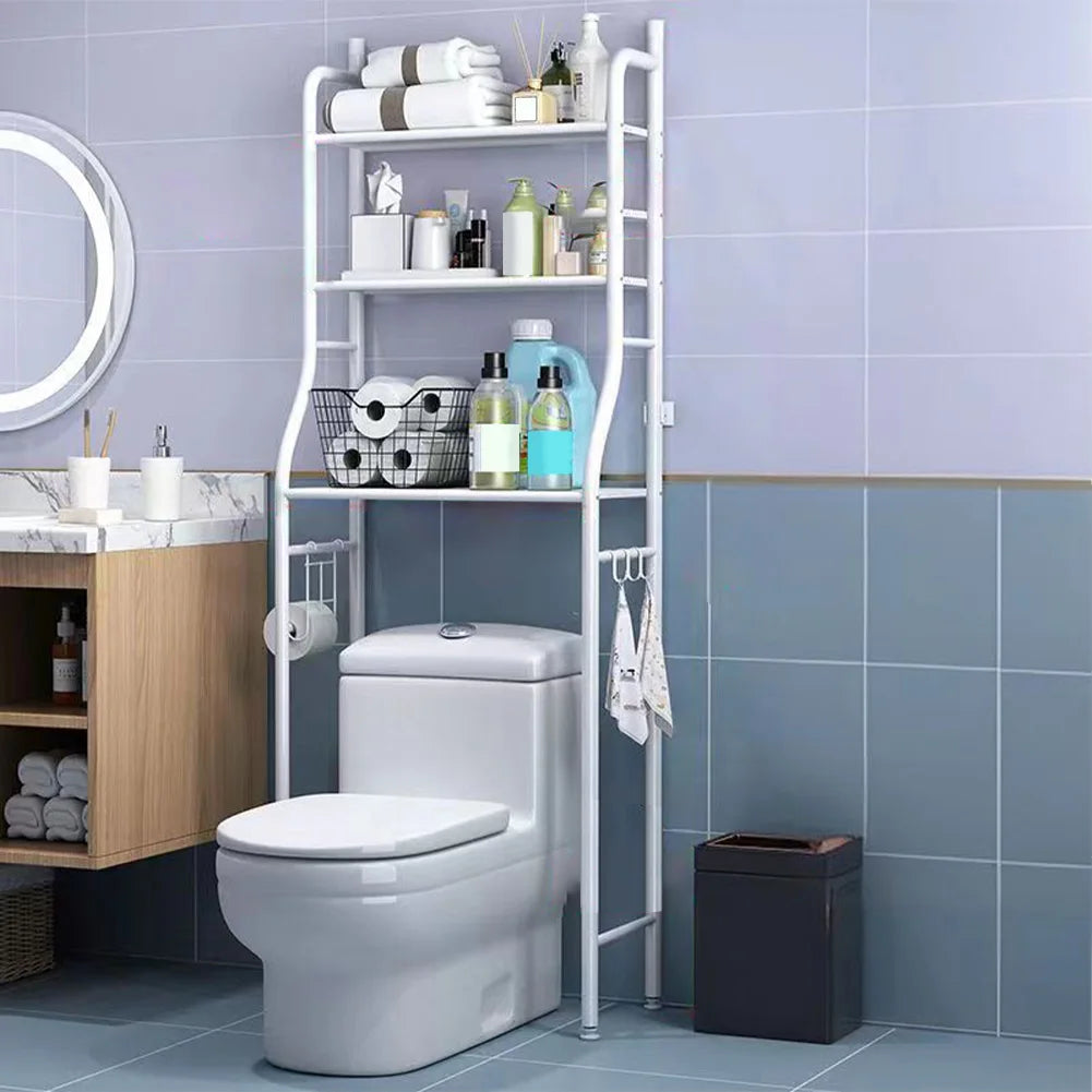 Over Toilet Storage Shelf Freestanding Two To Three Tier Metal Bathroom Shelves
