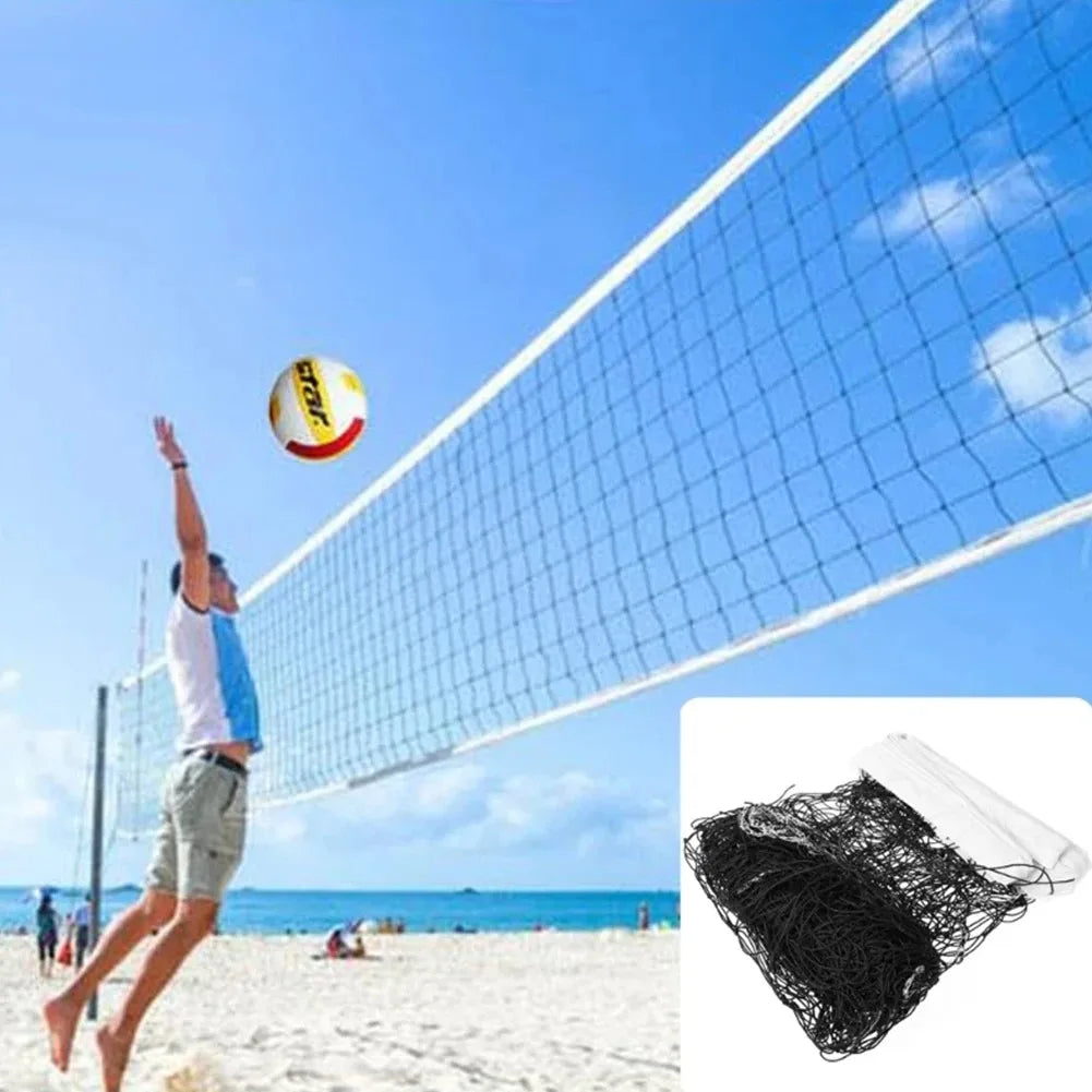 Portable Nylon Volleyball Net 950x100cm For Beach Backyard