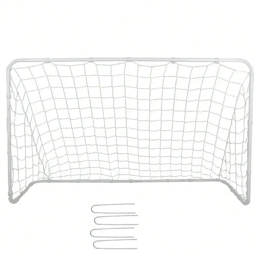 Portable 6x4 Ft Soccer Goal Net Ground Stakes And Strips