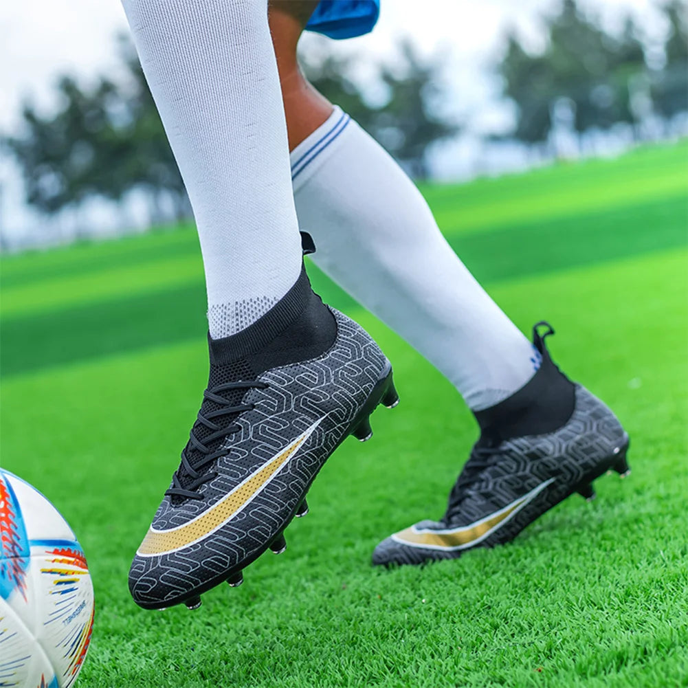 Unisex Football Cleats Firm Ground Outdoor Soccer Shoes