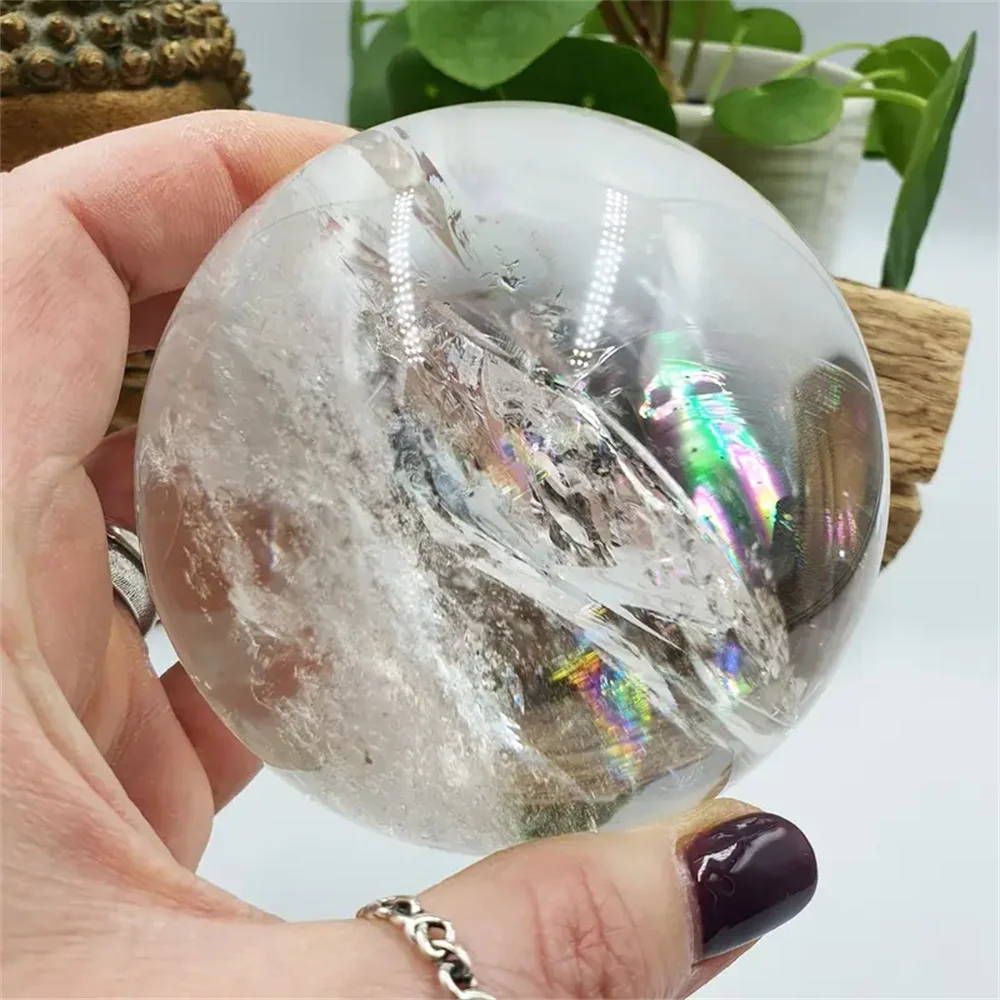 1 Piece Delicate White Calcite Crystal Ball Healing Gemstone For Home Decor Gift