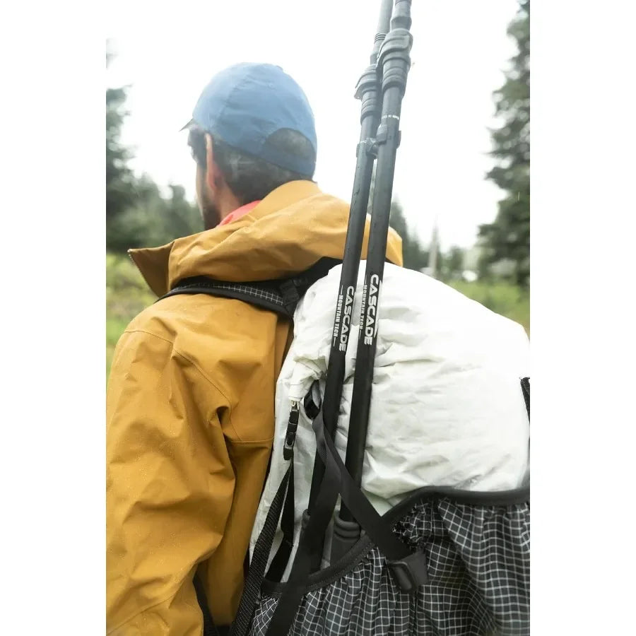 Trekking Poles Carbon Fiber Walking Hiking Sticks With Quick Adjustable Locks