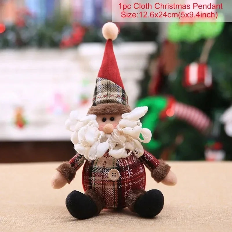 Telescopic Christmas Doll 2025 Home Decor Ornament For Xmas New Year Gift