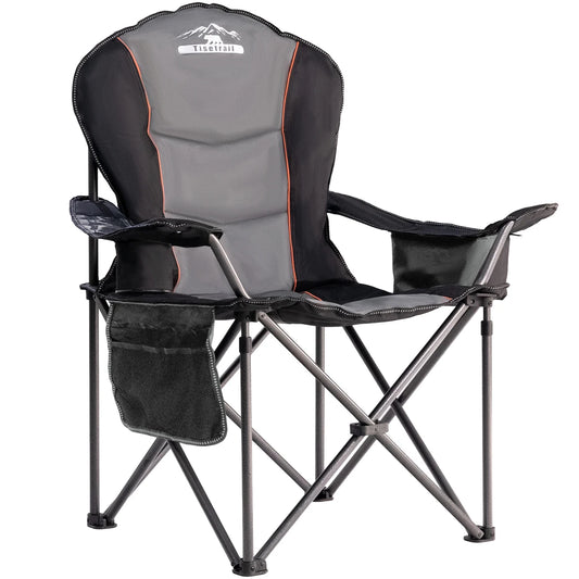 Tisetrail Oversized Camping Chair Folding With Cooler 500LBS