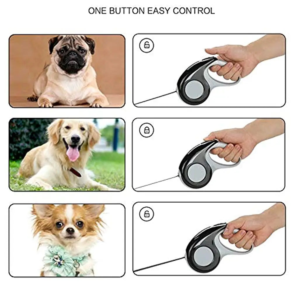 3M 5M Retractable Rope Dog Leash For Small And Medium Dogs