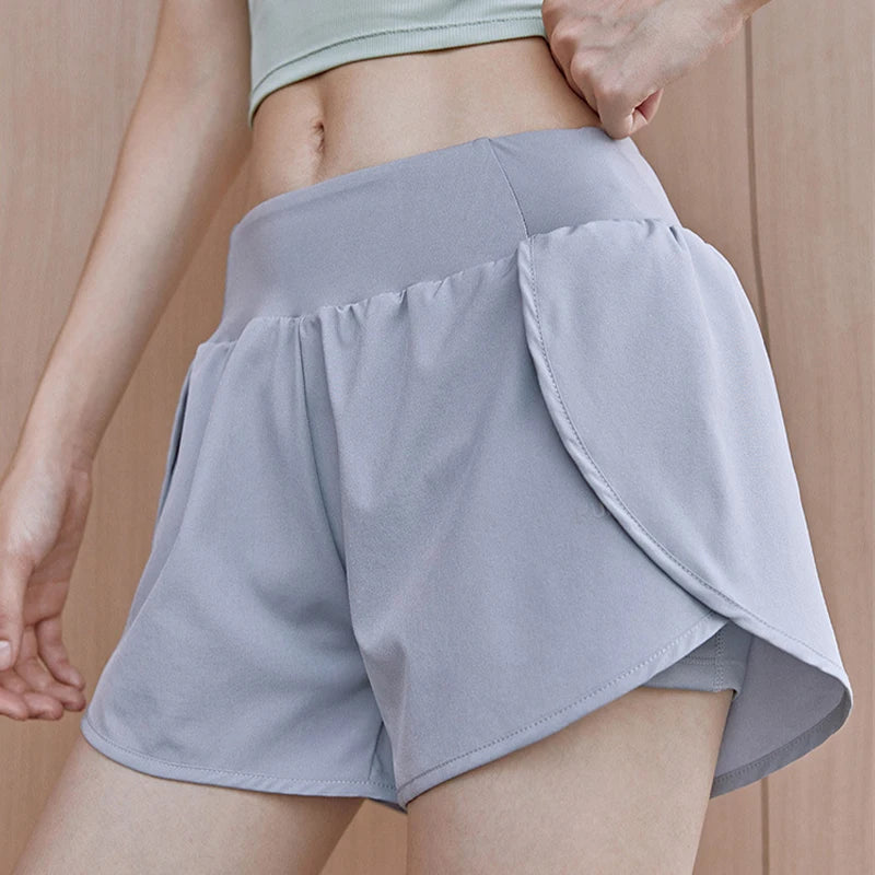 Yoga Shorts for Women Summer Fitness Shorts Biker Workout Running Sports Shorts Quick Drying Sportwear With Pocket