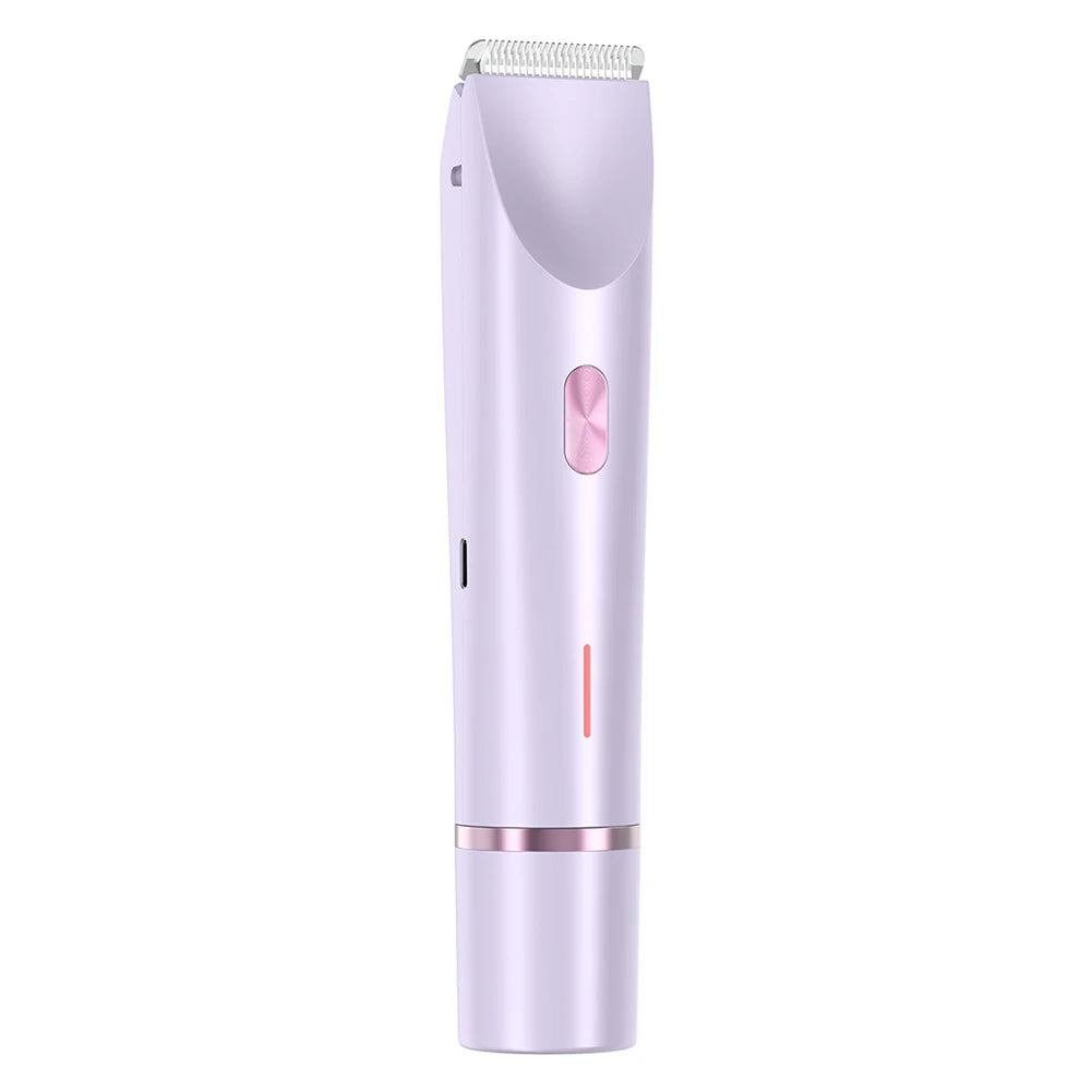 Electric Razor Woman Shaver Dual Head Electric Hair Clipper Women Mustache Epilator Leg Bikini Body Hair Trimmer for Pubic Legs