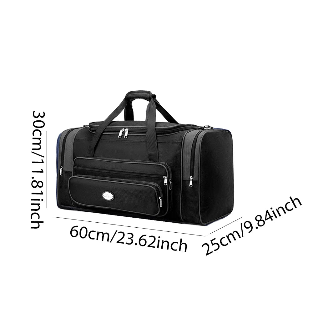Travel Duffle Bag For Men Women With Shoe Compartment
