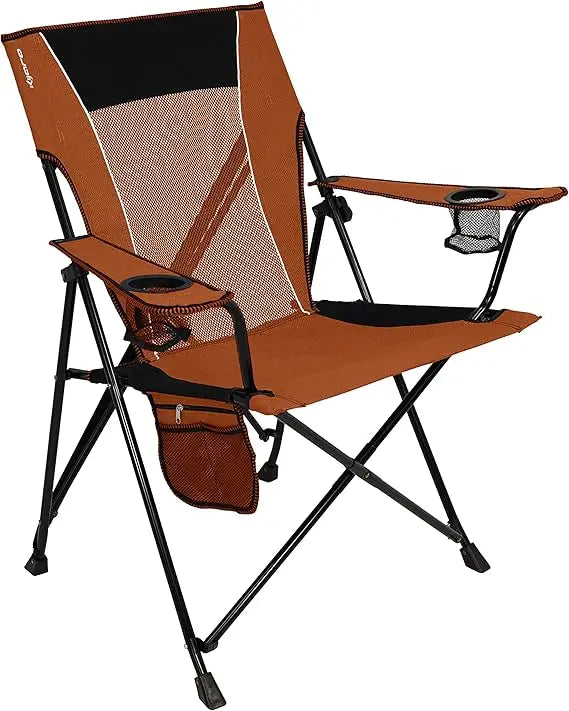Victoria Desert Orange Dual Lock Camping Chair Portable
