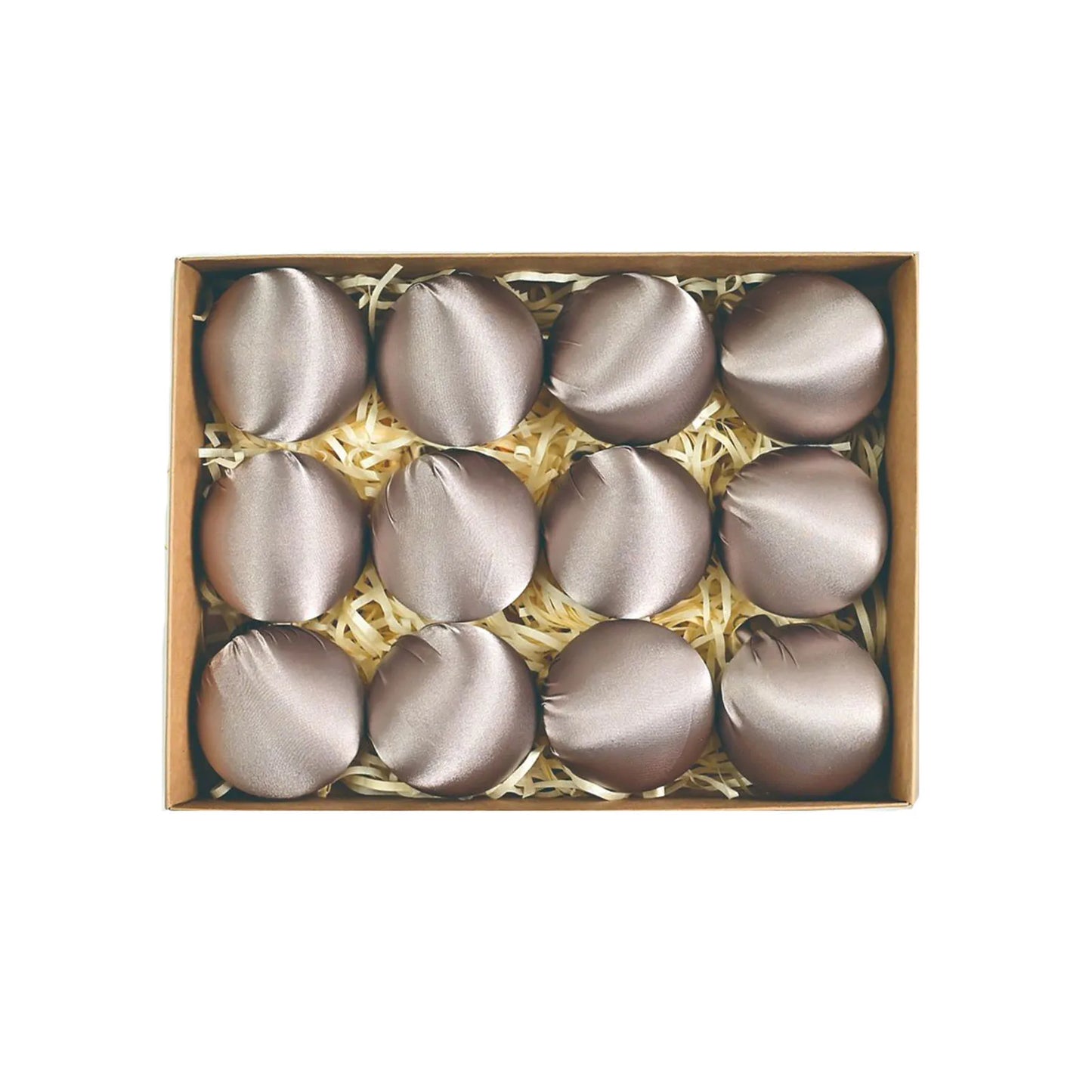 12pcs Velvet Glossy Christmas Ball Ornaments Hanging Christmas Tree Decorations